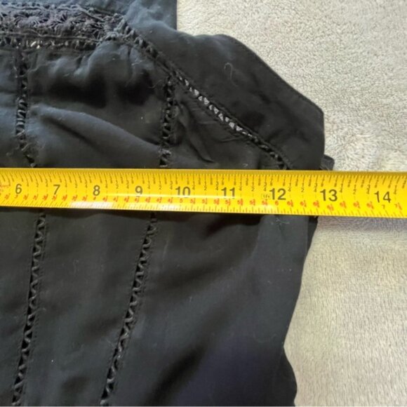 Sam Edelman Black Crochet Lace Summer Mini Dress - Picture 13 of 15